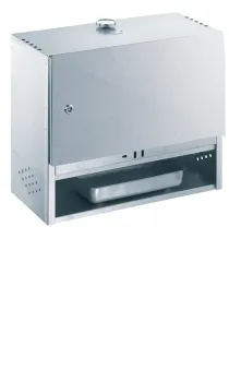 Preview: Peetz Räucherofen Smoker verzinkt Räucherschrank Fisch Fleisch Tür 50x60x28cm