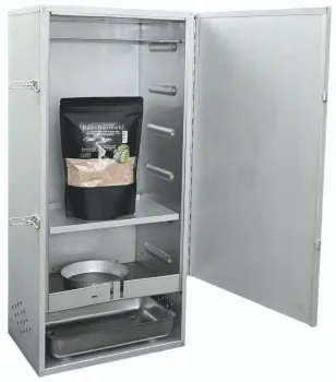 Preview: Peetz isolierter Räucherofen Räucherschrank 85x39x28cm Fisch Fleisch verzinkt