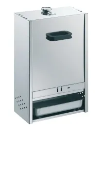 Preview: Peetz Edelstahl Räucherofen Räucherschrank Fisch Fleisch 60x39x28cm Schieber