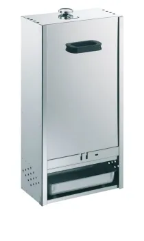 Preview: Peetz Edelstahl Räucherofen Räucherschrank Fisch Fleisch 75x39x28cm Schieber