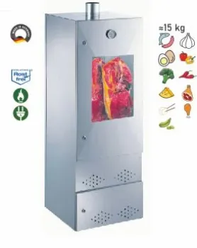 Peetz Kalträucherschrank verzinkt Räucherofen Räucherschrank Fenster 140x50x50cm