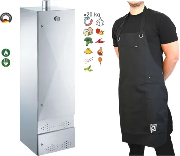 Preview: Peetz Kalträucherschrank verzinkt Räucherofen Räucherschrank 170x50x50cm Profi
