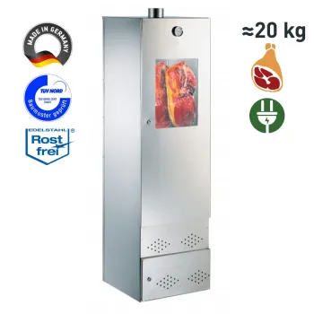 Peetz Kalträucherschrank verzinkt Räucherofen Räucherschrank Fenster 170x50x50cm