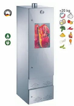 Preview: Peetz Kalträucherschrank verzinkt Räucherofen Räucherschrank Fenster 170x50x50cm