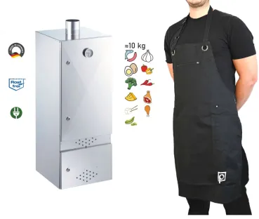 Preview: Peetz Kalträucherschrank Edelstahl Räucherofen Räucherschrank 140x50x50cm Profi