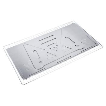 Preview: Edelstahl Holzkohlegrill Camping Klappgrill Faltgrill Mini Grill 40x24x17cm