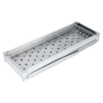 Preview: Edelstahl Grill Holzkohle Klappgrill Campinggrill Schaschlik Handschuhe 54x20cm