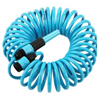Wasserschlauch Spirale 10m Camping  Set Vanlife Gartenschlauch kompakt