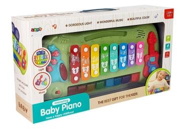 Lean Baby Grand Piano Becken Beleuchtete Tasten Musik Instrument Kinder