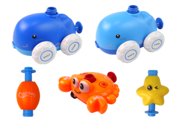 Preview: Ballon Auto Werfer Delphin Aerodynamik Spielzeug Auto Luftballon Antrieb