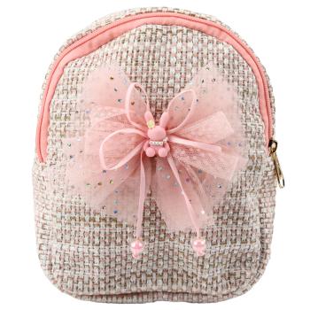 Lean Kinderrucksack Geflochtene Schleife Hase Rosa 21cm 2L Rucksack
