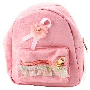 Lean Kinderrucksack mit geprägter Schleife und Rüschen Rosa 20 cm 2,5 l Rucksack
