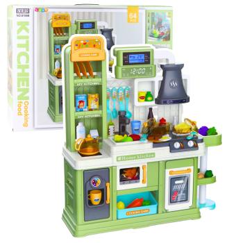 Lean Kinderküche Wasserkreislauf Farbwechsel Dampf Grün 64 Stück  Spielset Küche