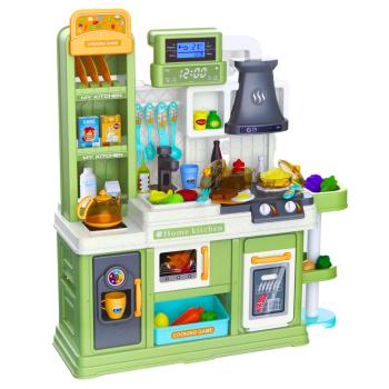 Preview: Lean Kinderküche Wasserkreislauf Farbwechsel Dampf Grün 64 Stück  Spielset Küche