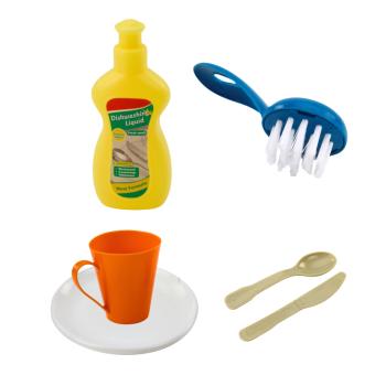 Preview: Lean Küchenspüle mit Wasserzirkulation und Farbwechsel 12 Stück Spielset Küche