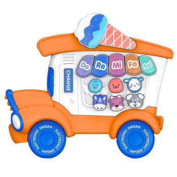 Preview: Lean E-Piano Pädagogisch Für Kleinkinder Eisdiele Orange Instrument 