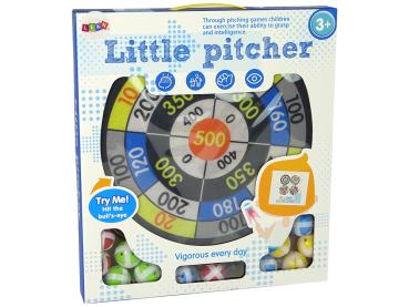 Preview: Dartscheibe Kinder 36cm Klettball Spiel Dartset Klettverschluss Zielspiel