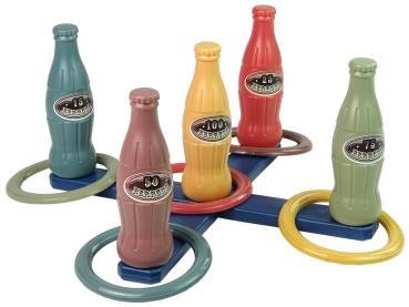 Preview: Ringewerfen Spiel Wurfflaschen Geschicklichkeitsspiel Garten Outdoor Punkte