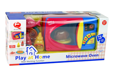 Lean Mikrowelle Kindermikrowelle Kinderküche mit Zubehör Spielset Küche