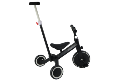 Preview: Lean PRO50 Dreirad mit Schiebegriff Schwarz für Kinder