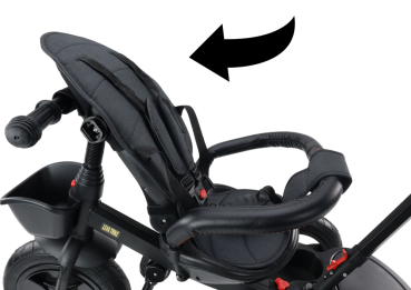 Lean Dreirad PRO550 Schwarz für Kinder