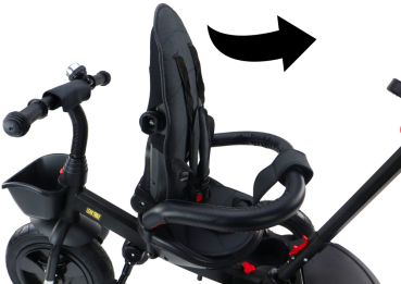 Lean Dreirad PRO550 Schwarz für Kinder