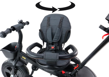 Lean Dreirad PRO550 Schwarz für Kinder