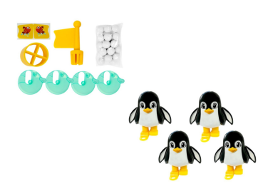 Preview: Pinguin Fußball Spiel Geschicklichkeitsspiel Kinderspiel Action Spielzeug