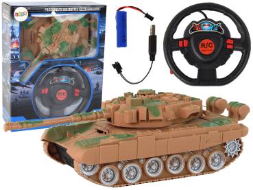Lean R/C Panzer ferngesteuerte Lichter Sound Sand 1:18 27MHz RC-Fahrzeug