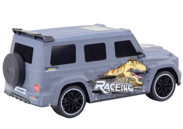 Preview: Lean Ferngesteuertes RC-Auto mit Dinosaurier, Maßstab 1:10, Grau RC-Fahrzeug