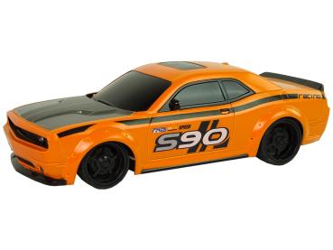 Preview: Lean Ferngesteuerter Sportwagen 1:24 racing orange 27 Mhz Pilot RC-Fahrzeug