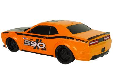 Preview: Lean Ferngesteuerter Sportwagen 1:24 racing orange 27 Mhz Pilot RC-Fahrzeug