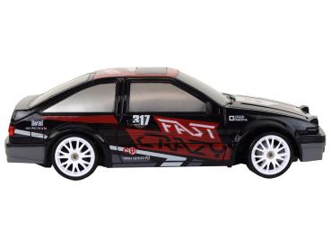 Preview: Lean Ferngesteuerter Sportwagen R/C 1:24, schwarze, austauschbare Räder RC-Fahrzeug