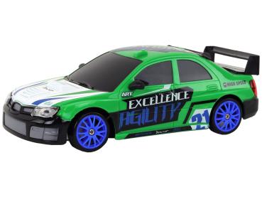 Preview: Lean Ferngesteuerter Sportwagen R/C 1:24, grüne, austauschbare Räder RC-Fahrzeug