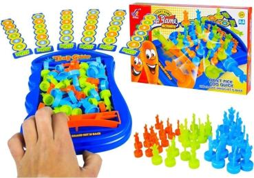 Hasen Spiel Geschicklichkeitsspiel Möhrenjagd Kinderspiel Brettspiel Lustig