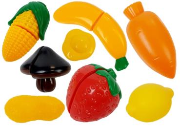 Preview: Lean Set mit Plastikgeschirr für den kleinen Koch Spielset Küche