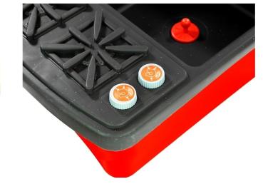 Lean Spüle Küche mit Zubehör Pfanne Becher Löffel Teller für Kinder Spielset