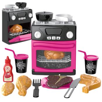 Preview: Lean Spielküche mit Backofen Lichter&Geräusche Rosa  Spielset Küche