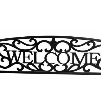 Gartenbank Sitzbank Terrasse Welcome Metall 3-Sitzer Schwarz 127 cm robust 