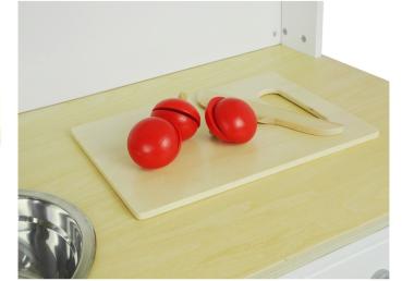 Lean Kinderküche aus Holz Spielküche Paula in Rosa und Weiß Spielset Küche