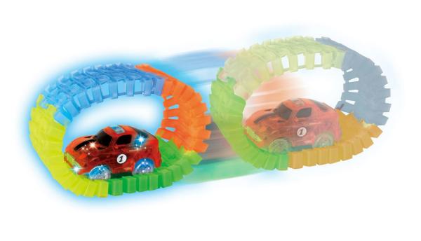 Amewi Magic Traxx Race Bahn 373-teilig, Transportbox Rennbahn Spielzeug