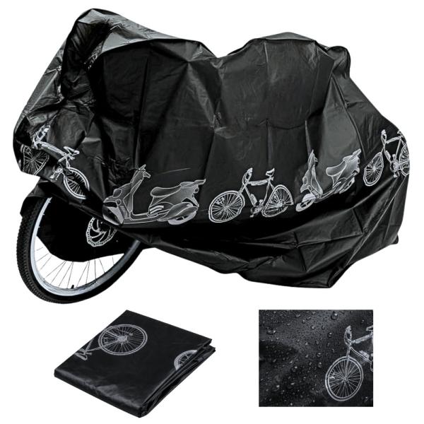 Fahrradabdeckung Wasserdicht 200x105cm Fahrrad Garagen Plane Roller Schutzhülle