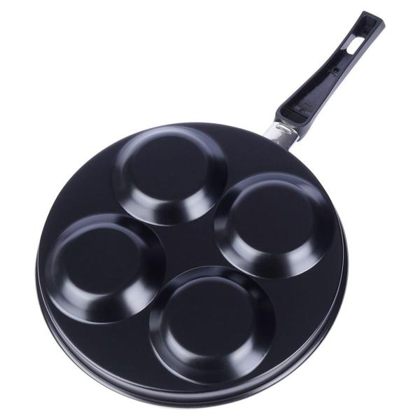 4 Mulden Pfanne Camping Wohnmobil Spiegeleier Pfannkuchen Bratpfanne Burger