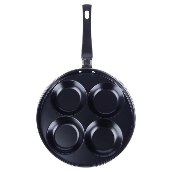 4 Mulden Pfanne Camping Wohnmobil Spiegeleier Pfannkuchen Bratpfanne Burger