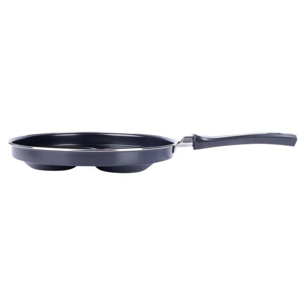 4 Mulden Pfanne Camping Wohnmobil Spiegeleier Pfannkuchen Bratpfanne Burger