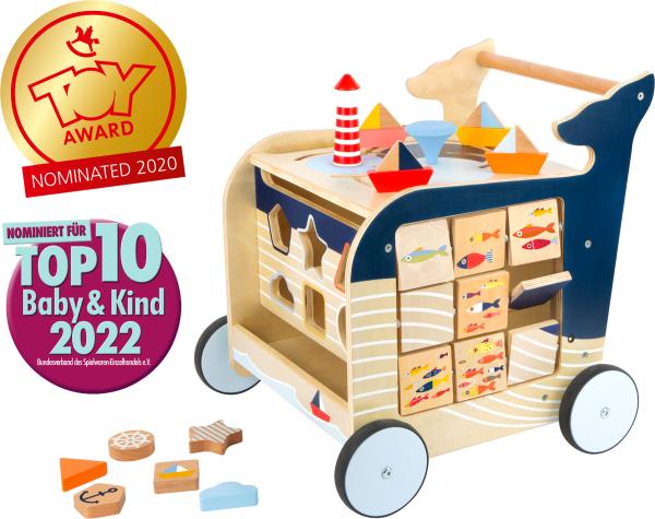 Small Foot Lauflernwagen Wal Kinder Spielzeug