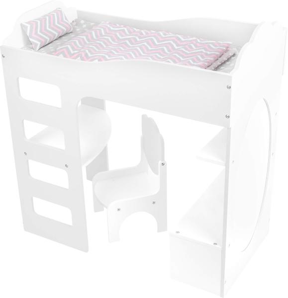 Small Foot Puppenhochbett mit Schreibtisch Kinder Spielzeug