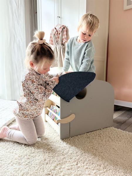 Small Foot Spielzeugbox mit Sitz und Rollen Elefant "Wildlife" Kinder Spielzeug