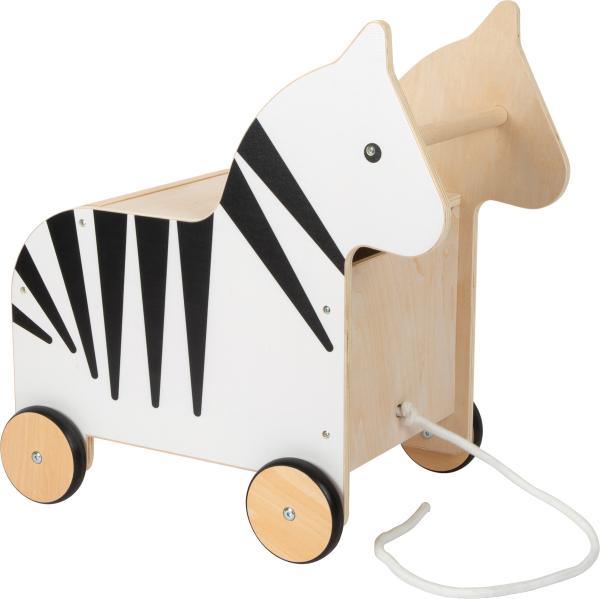 Small Foot Spielzeugkiste mit Rollen Zebra "Wildlife" Kinder Spielzeug