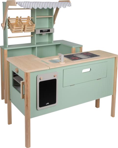 Small Foot Kaufladen und Kinderküche Salbeigrün "fresh" Kinder Spielzeug